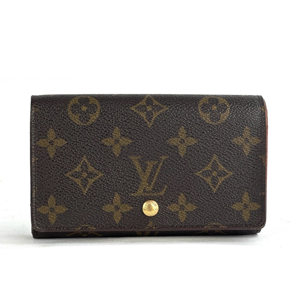 💎 Louis Vuitton Monogram Porte-Monnaie Tresor Wallet